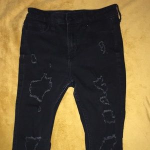 Black Ripped Hollister Jeans